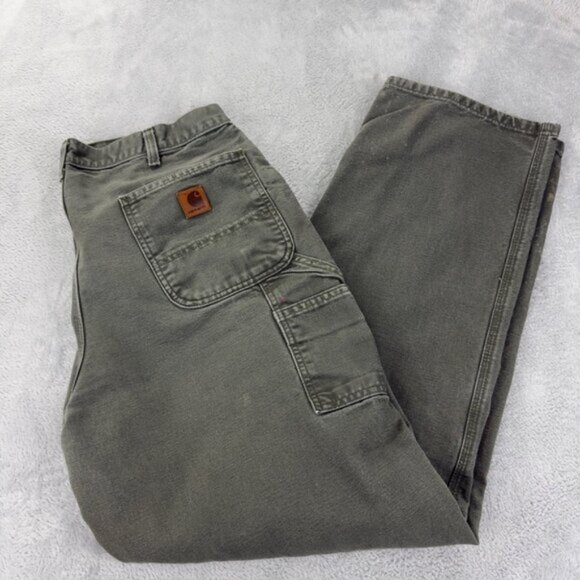 Carhartt B11MOS Loose Straight Mens Olive Cargo Pants Size 38 x 34 US - Picture 1 of 5